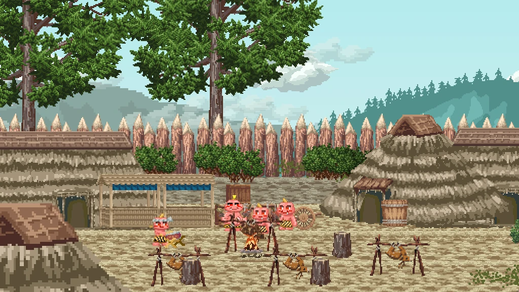 Into the Oni Village as a Red Oni