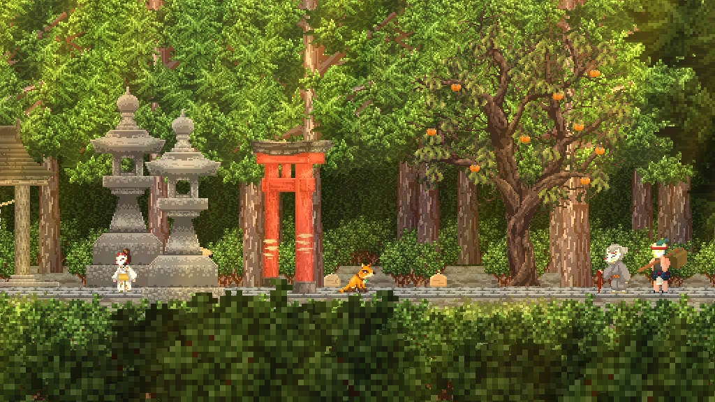The red torii of Fox Village