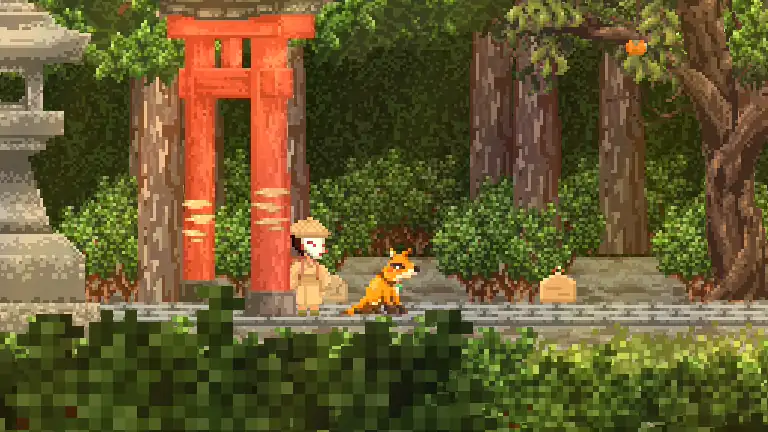 Fox → Human → Red Oni, right on the spot