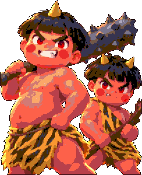 オコとニコの立ち絵